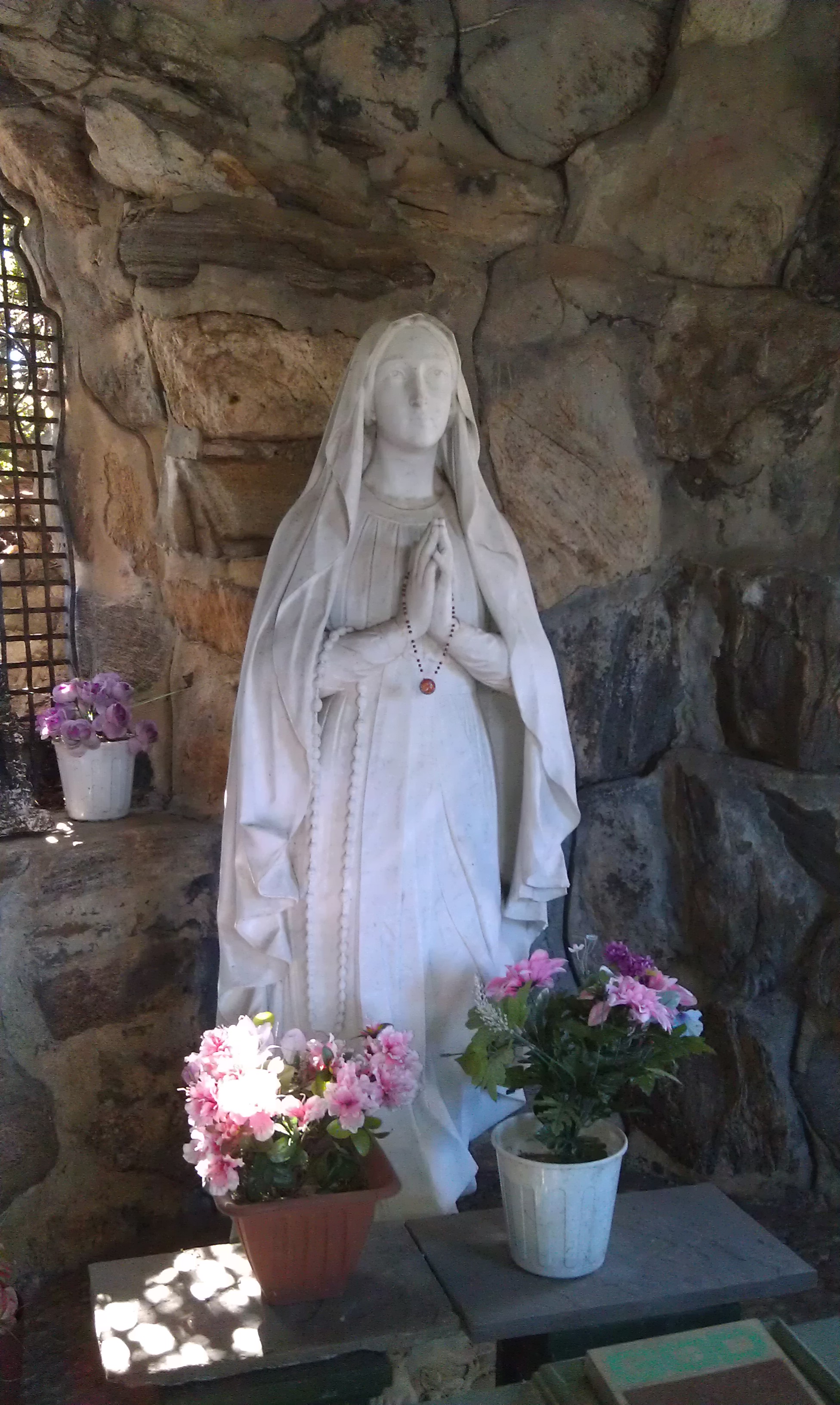 Immacilate Conception Grotto. White Plains, dedication
