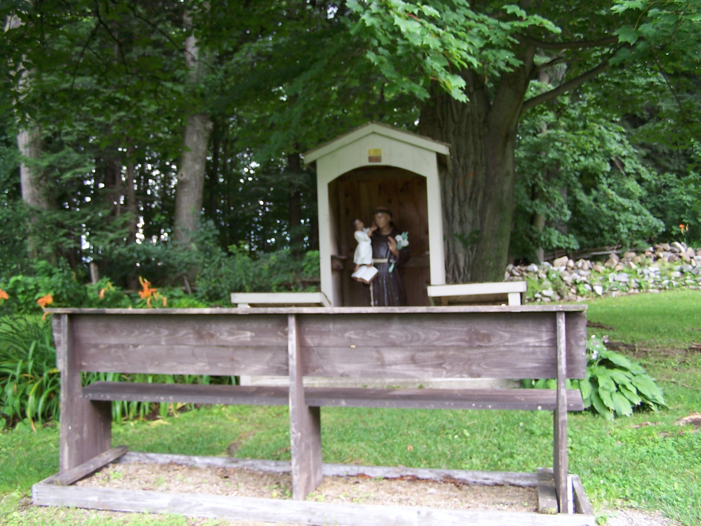Saint Anne's Shrine is located on Isle LaMotte, a quiet island on Lake Champlain in Vermont. It was developed by the Society of Saint Edmund and has been maintained by them for 100 years..