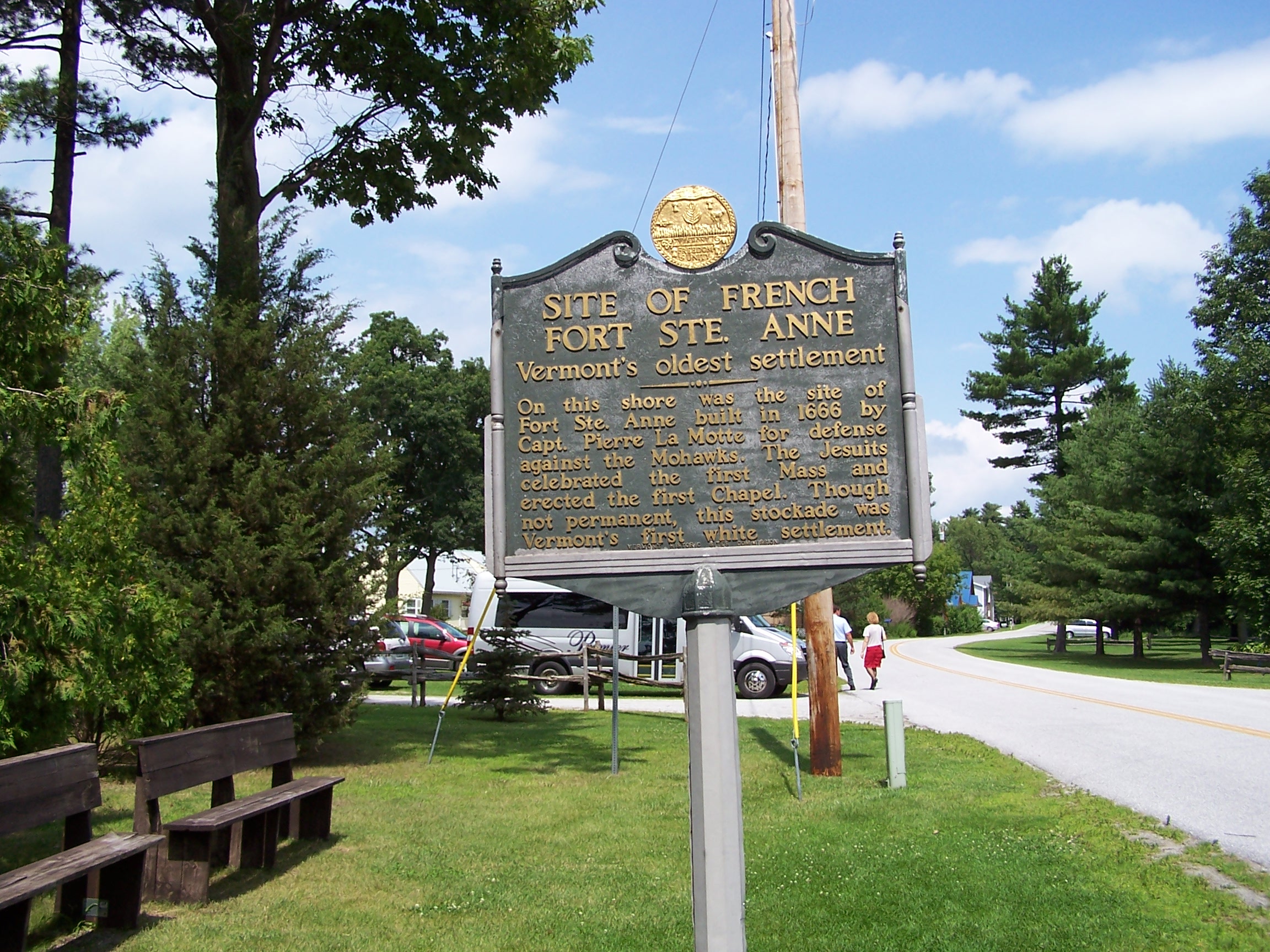 Saint Anne's Shrine is located on Isle LaMotte, a quiet island on Lake Champlain in Vermont. It was developed by the Society of Saint Edmund and has been maintained by them for 100 years..